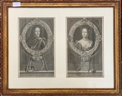 Lot 126 - 18th Century, Engraving, William and Mary,...