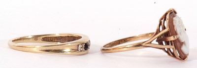 Lot 88 - Mixed Lot: modern 9ct gold sapphire and...