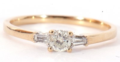 Lot 91 - Mixed Lot: 9ct gold single stone diamond ring...