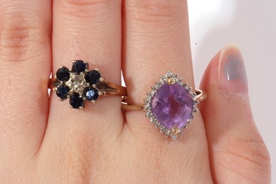 Lot 155 - Mixed Lot: modern 9ct gold, pale amethyst and...
