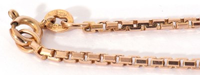 Lot 184 - Modern 9ct gold snake link necklet, 20cm long...