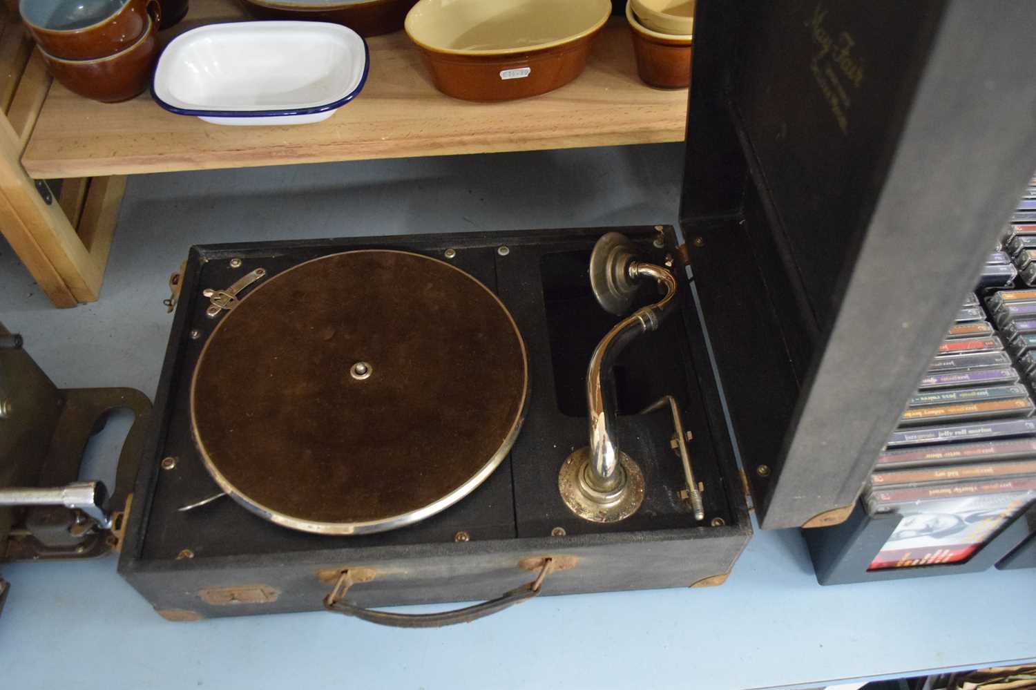 Lot 508 - BOXED MAYFAIR DE LUXE GRAMOPHONE IN ORIGINAL BOX