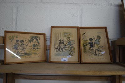Lot 509 - GROUP OF THREE FRENCH PRINTS OF CHILDREN,...