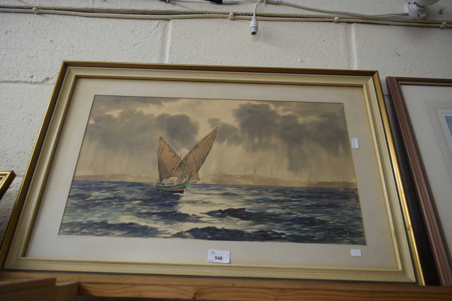 Lot 548 - PRINT OF A SAILING SHIP