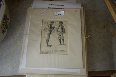 Lot 574 - EIGHT SPORTING PRINTS FROM PUNCH, INDIVIDUALLY...