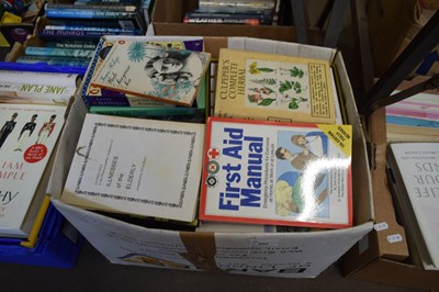 Lot 602 - BOX OF BOOKS - SOME MEDICAL, FIRST AID MANUAL ETC