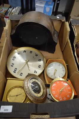 Lot 609 - METAL WALL CLOCK AND OTHER METAL CLOCKS