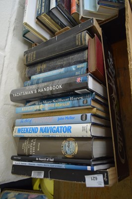 Lot 621 - BOX OF MIXED BOOKS - YACHTING AND MARINE INTEREST