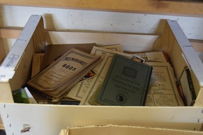 Lot 658 - BOX OF EPHEMERA, VARIOUS TRAVEL GUIDES, MAPS ETC