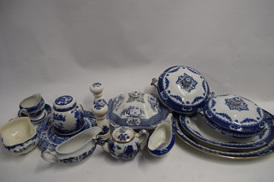 Lot 38 - QUANTITY OF VARIOUS BLUE AND WHITE DINNER WARES