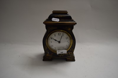 Lot 59 - SMALL EARLY 20TH CENTURY MANTEL CLOCK IN...