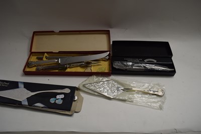 Lot 87 - MIXED LOT : CASED CARVING SET AND OTHER ITEMS