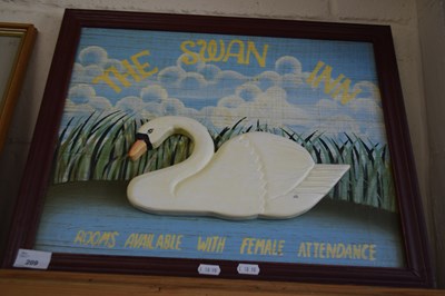 Lot 209 - MODERN ADVERTISING BOARD 'THE SWAN INN'