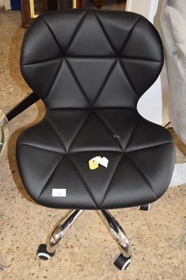 Lot 378 - LEATHERETTE FINISH REVOLVING OFFICE CHAIR