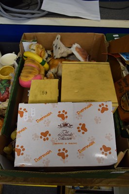 Lot 675 - LARGE BOX CONTAINING QUANTITY OF MODEL DOGS,...