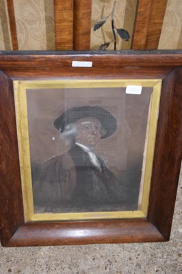 Lot 392A - CHARCOAL AND CHALK PORTRAIT OF A GENTLEMAN IN...