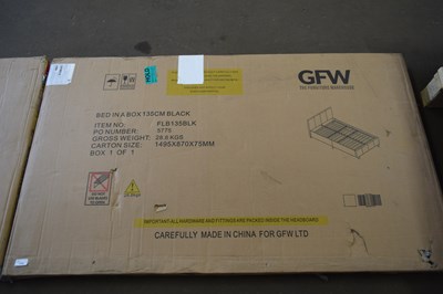 Lot 779 - THE FURNITURE WAREHOUSE BED IN A BOX 135CM BLACK