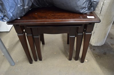 Lot 828 - NEST OF THREE TABLES