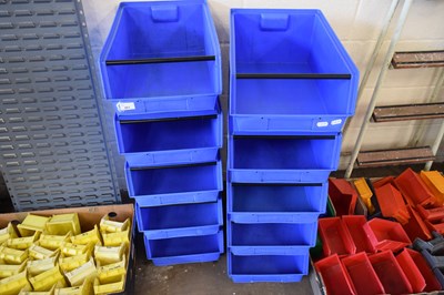 Lot 861 - TEN LARGE BLUE PLASTIC WORKSHOP TIDY TRAYS