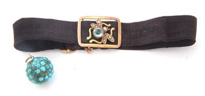 Lot 290 - Mixed Lot: vintage black band bracelet with an...