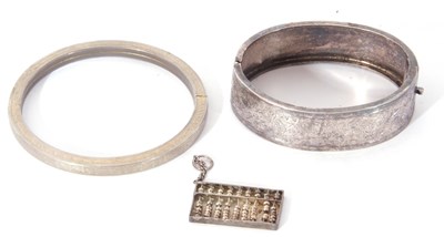 Lot 311 - Mixed Lot: two metal bracelets together with a...