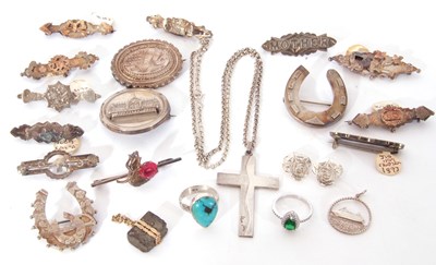 Lot 323 - Small quantity of mainly antique silver...