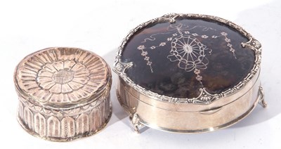 Lot 35 - George V silver and tortoiseshell mounted...