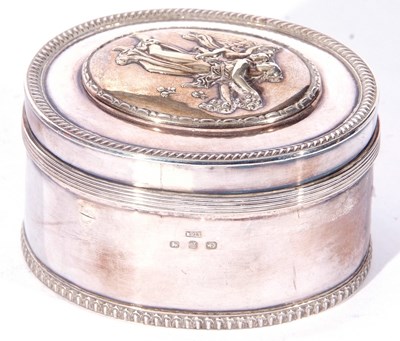Lot 39 - Late Victorian silver mounted oval dressing...
