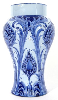 Lot 38 - Moorcroft Florian peacock vase of baluster...