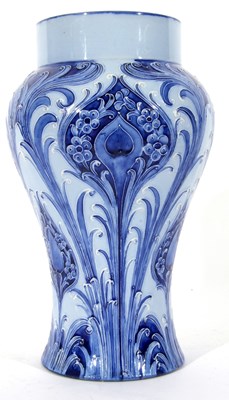 Lot 38 - Moorcroft Florian peacock vase of baluster...