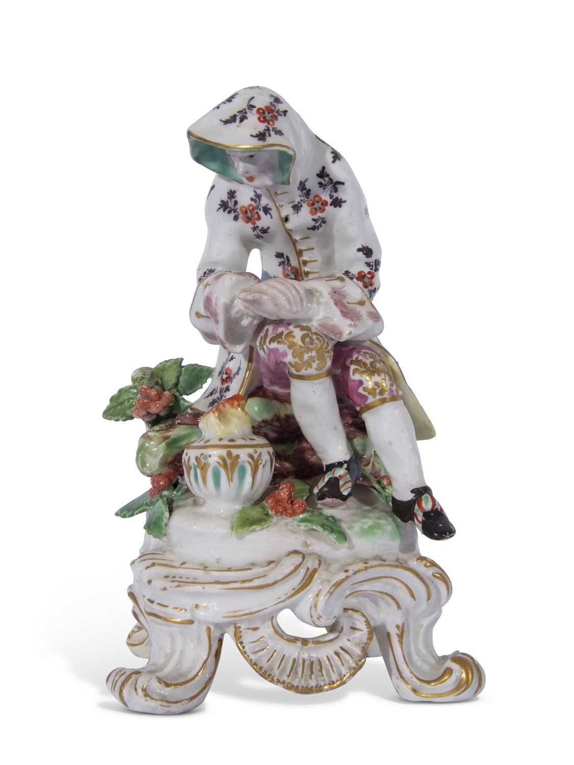 Lot 47 - Bow porcelain figure of Winter circa 1765