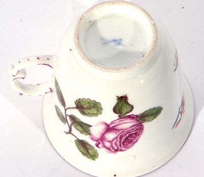 Lot 73 - Mid-18th century Meissen chocolate cup, finely...