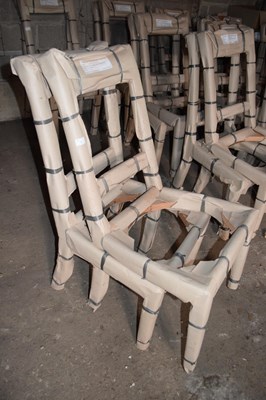 Lot 7 - Two as new Regal dining side chairs, mahogany,...