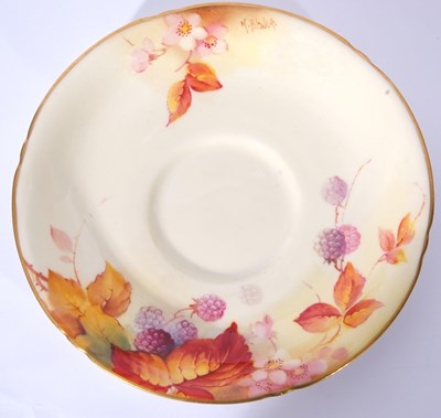Lot 86 - Royal Worcester pin dish painted with...