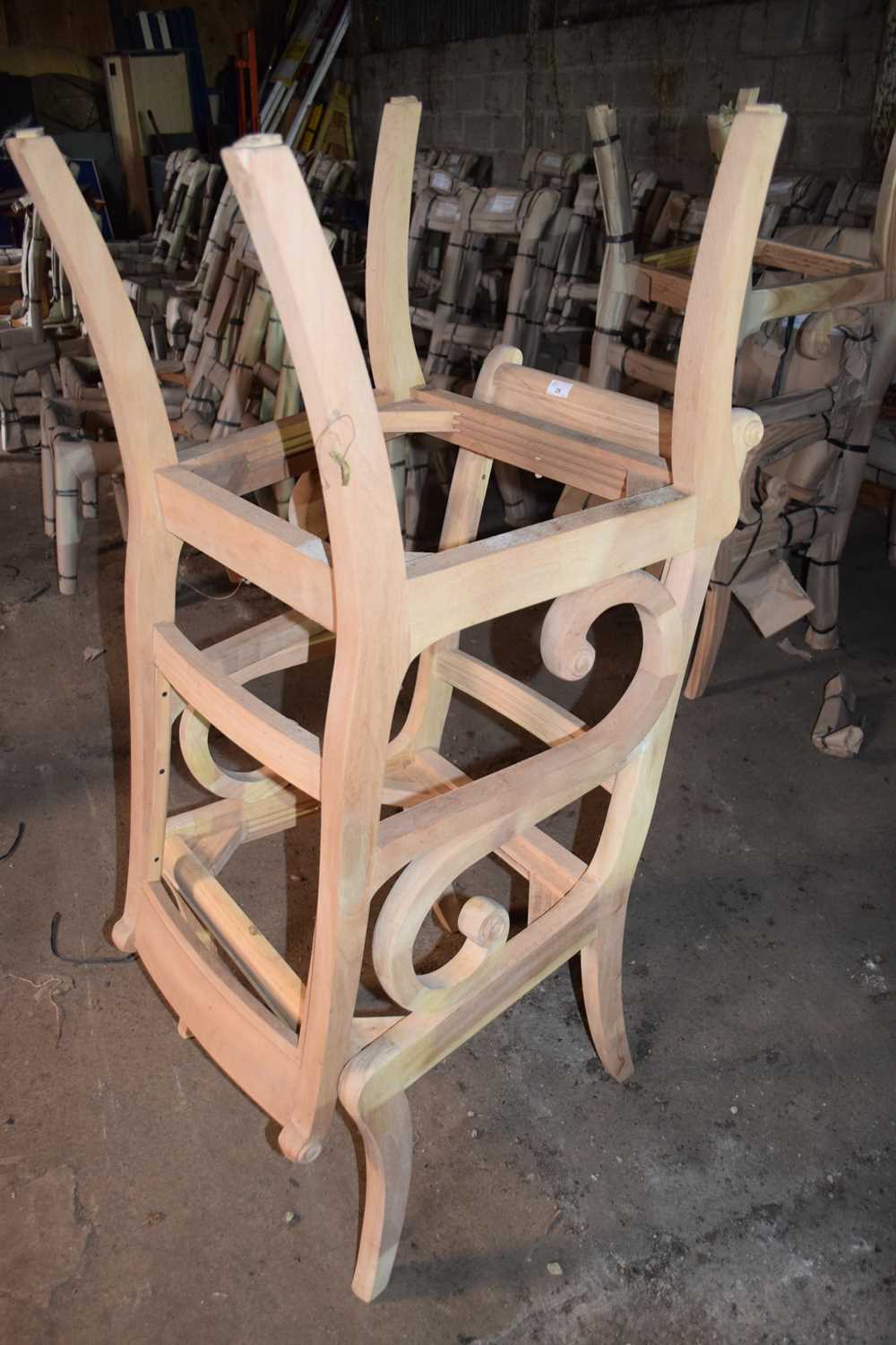 Lot 29 - Pair of Trafalgar sabre leg carver chairs,...