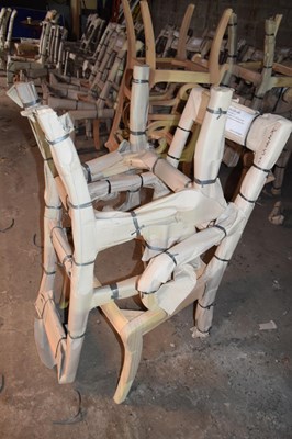 Lot 30 - Pair of Trafalgar sabre leg carver chairs,...
