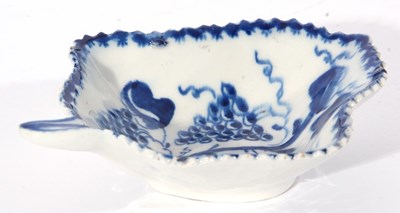 Lot 91 - Lowestoft porcelain pickle dish with fruiting...