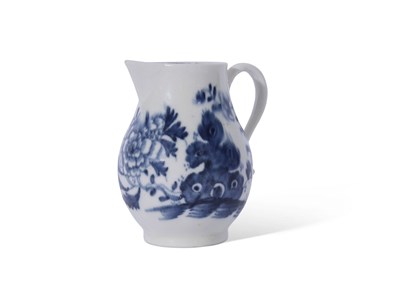 Lot 97 - Lowestoft porcelain sparrowbeak jug, circa...