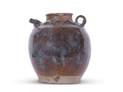 Lot 124 - Large pottery jar, possibly Khmer, with...