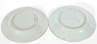 Lot 134 - Two Chinese porcelain plates, Yongzheng/early...