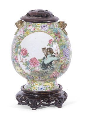 Lot 149 - Large Chinese porcelain millefleur vase, of...