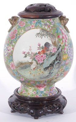 Lot 149 - Large Chinese porcelain millefleur vase, of...