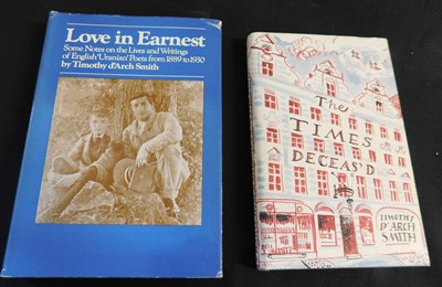Lot 167 - TIMOTHY D'ARCH SMITH: LOVE IN EARNEST, SOME...