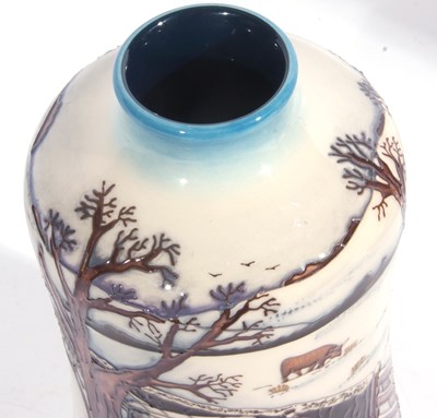 Lot 32 - A Moorcroft vase of waisted barrel form...