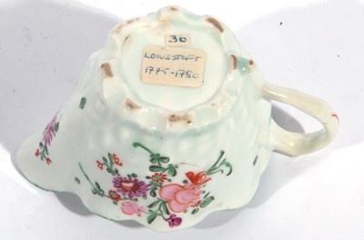 Lot 81 - A Lowestoft porcelain jug c1780 of Chelsea...