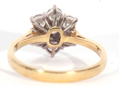 Lot 185 - Diamond cluster ring featuring seven round...