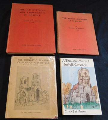 Lot 300 - CLAUDE J W MESSENT: 4 titles: THE OLD COTTAGES...