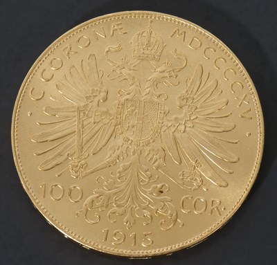 Lot 234 - Austrian 100 Corona coin dated 1915