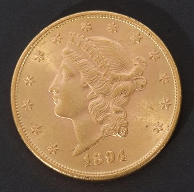 Lot 235 - America's First $20 gold coin dated 1894