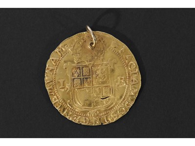 Lot 241 - James 1 (1619-1625) gold Unite coin, 3.6cm...